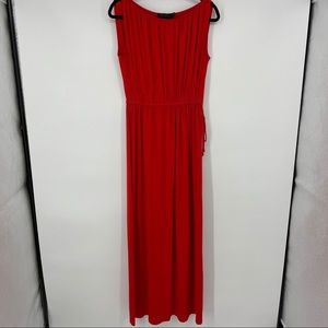 The Limited Red Maxi Dress Side Tie Detail Medium